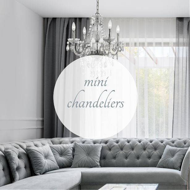 AF Lighting mini chandeliers in a compact interior setting